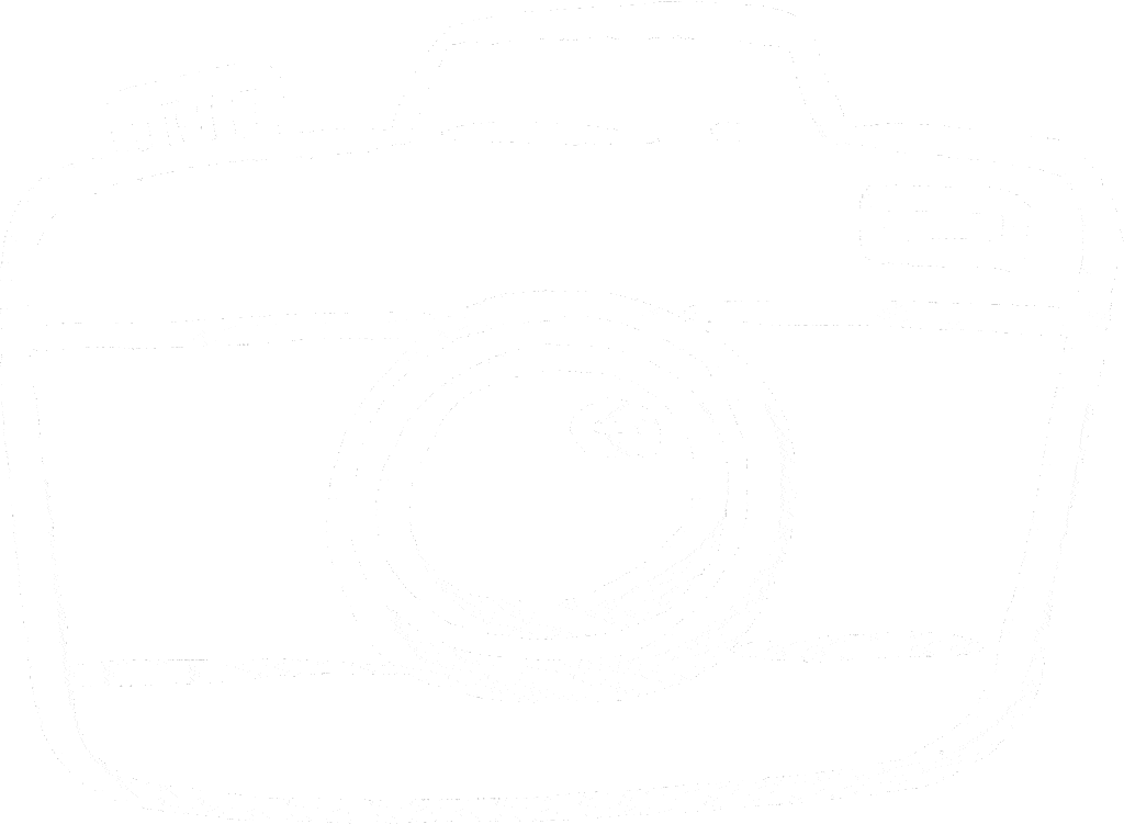 Icon Fotokamera transparent weiss simpel Frontansicht